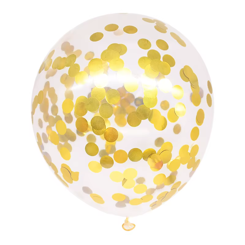 5/10/20pcs Or Confettis Ballons En Latex Paillettes Transparent Ballon D'hélium De Mariage Bébé Douc
