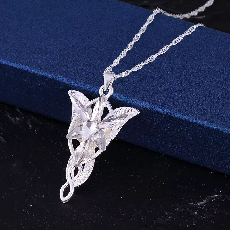 Collier de mode pendentif étoile de soirée collier pendentif étoile en cristal collier bijoux pour f
