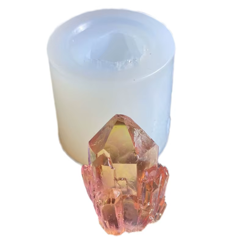 Moule en résine époxy, Simulation de cristal Original, amas de pierre, moule en Silicone pour bricol
