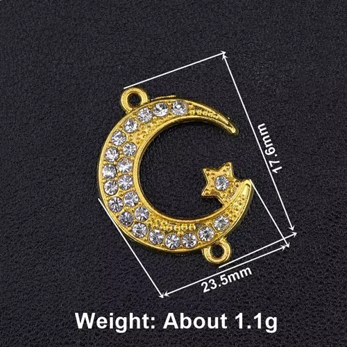 Juya 10 pièces/lot bricolage religieux islamique musulman fabrication de bijoux accessoires or/argen