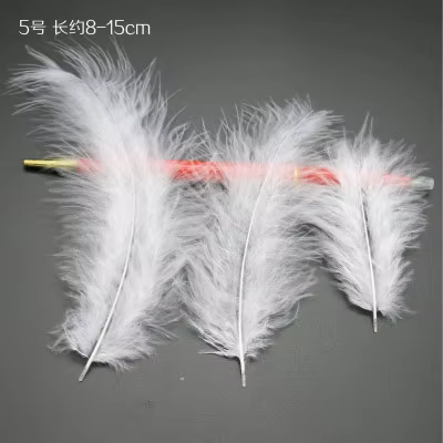 Plume blanche, canard d'oie, plumes de dinde, garniture en plumes, décoration de mariage, accessoire