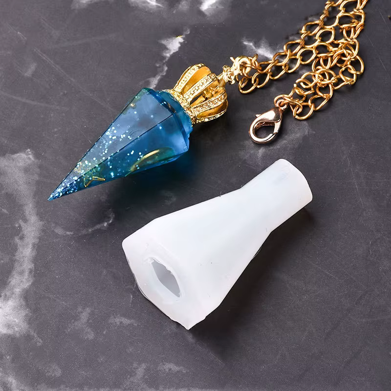 SNASAN diamant forme collier pendentif Silicone moule outil de fabrication de bijoux résine UV époxy