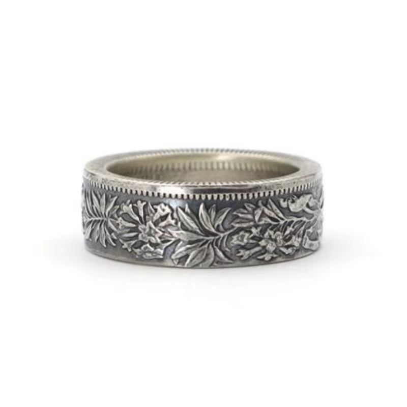 Buyee 925 bague Unique en argent Sterling doigt élégant fleur anneau ouvert pour hommes femmes mode 