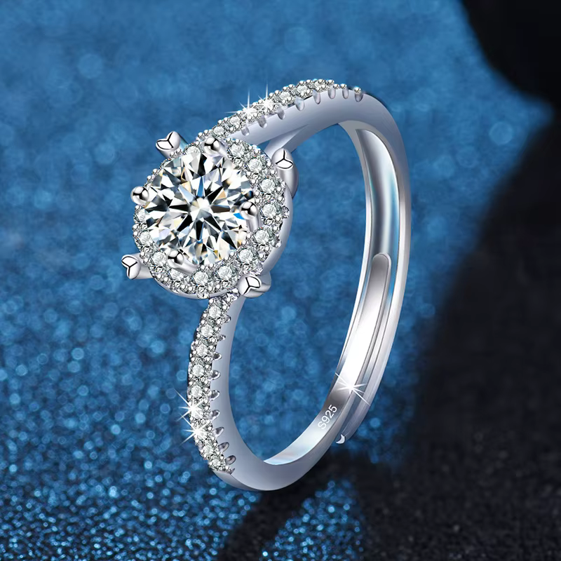 Bague en argent 925 avec zircon 5A, classique pour femme, bijoux fins en argent sterling, bague de f