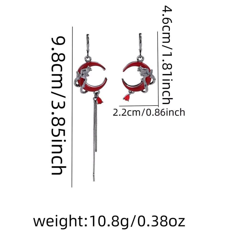 Personnalité Hip-Pop gothique foncé oreille pendentifs gland chaîne Eardrop loin boucle bijoux acces