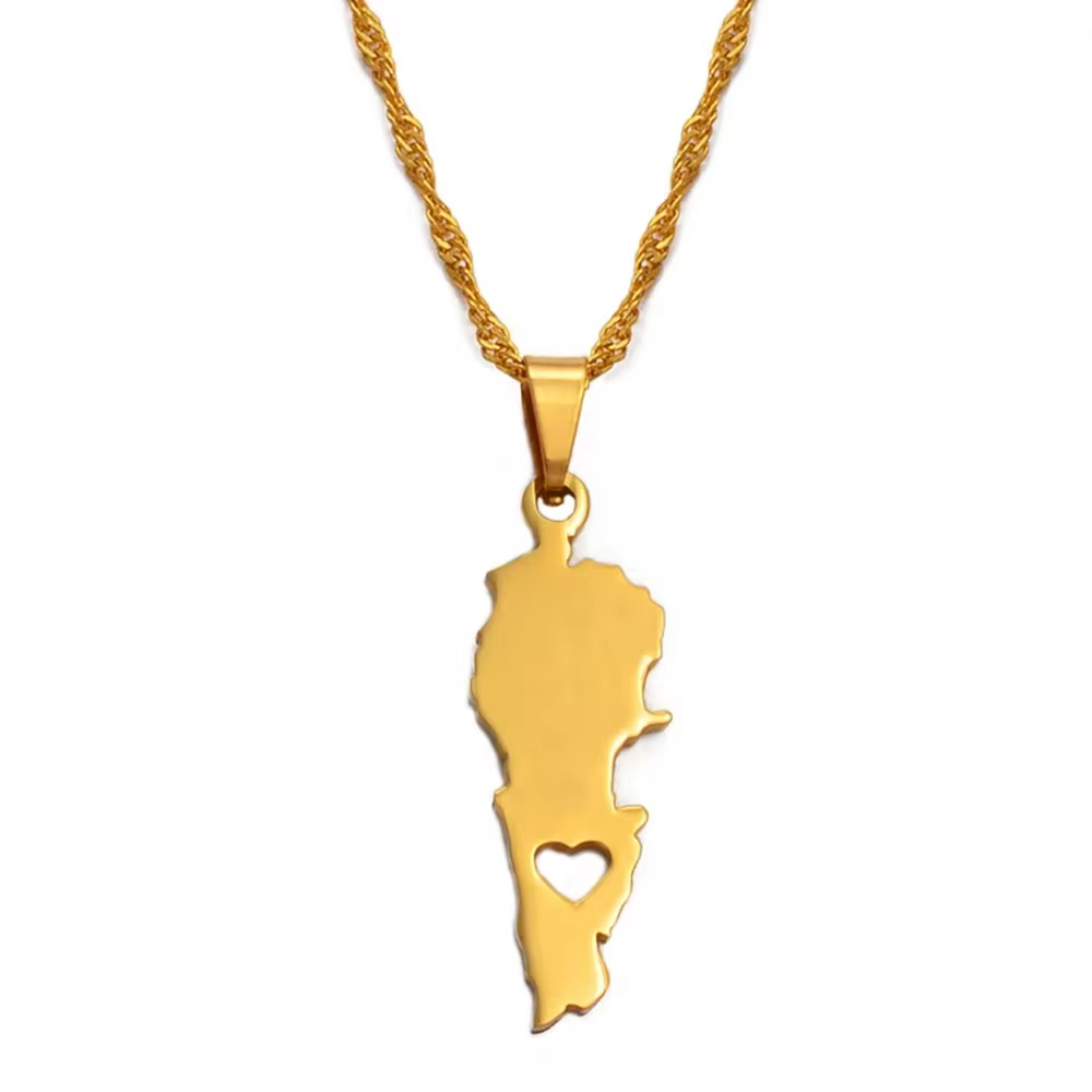 Anniyo-Pendentif carte du pays du mul, colliers de la présidence, document en or, bijoux veban, s @ 