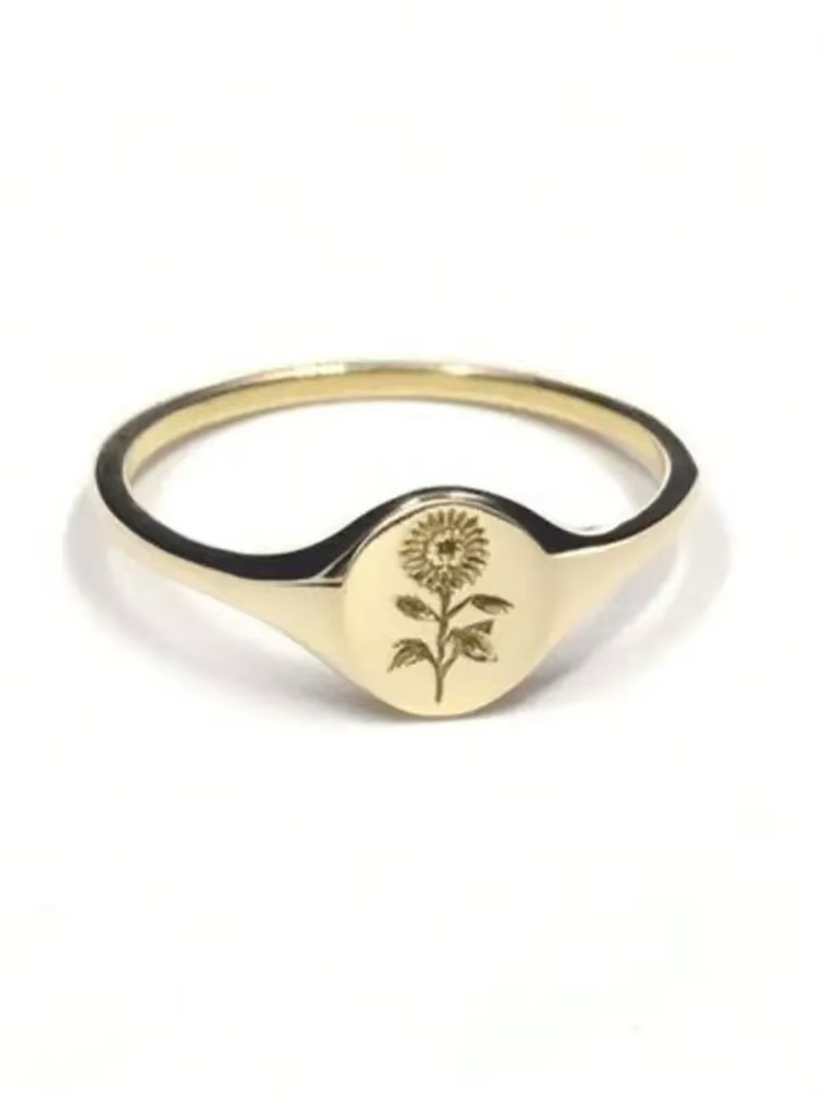 Bague tournesol avancée en argent Sterling 925 pour femmes, brillante, personnalisée, fiançailles, m