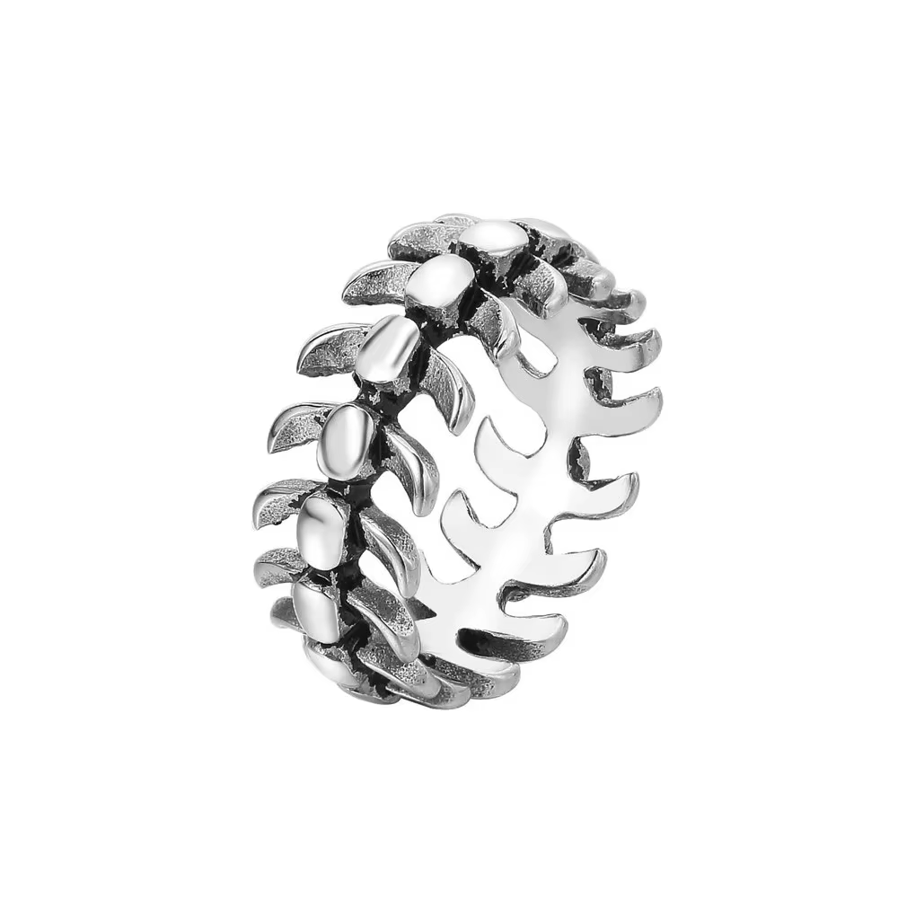 Bagues poisson Sophia en acier inoxydable pour hommes et femmes, bague de motard créative, bijoux de
