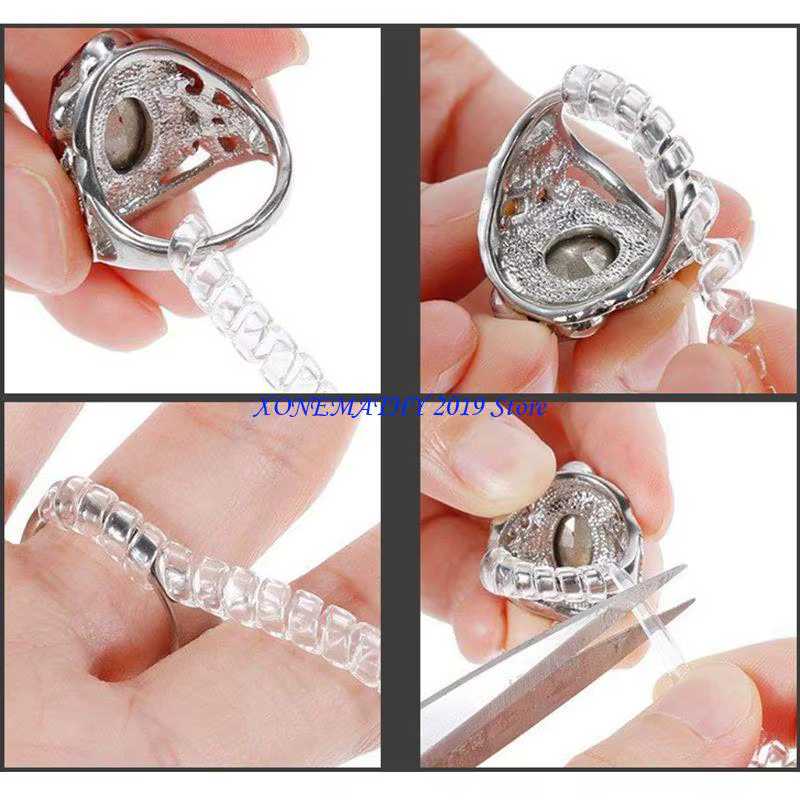 F42F ajusteur taille bague pour bagues amples, bijoux à mode, redimensionneur pour hommes femmes, co