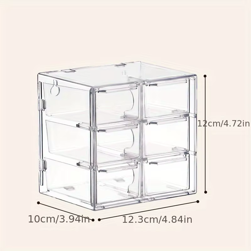Boîte de rangement de perles en plastique transparent avec tiroirs, rangement multi-compartiments po