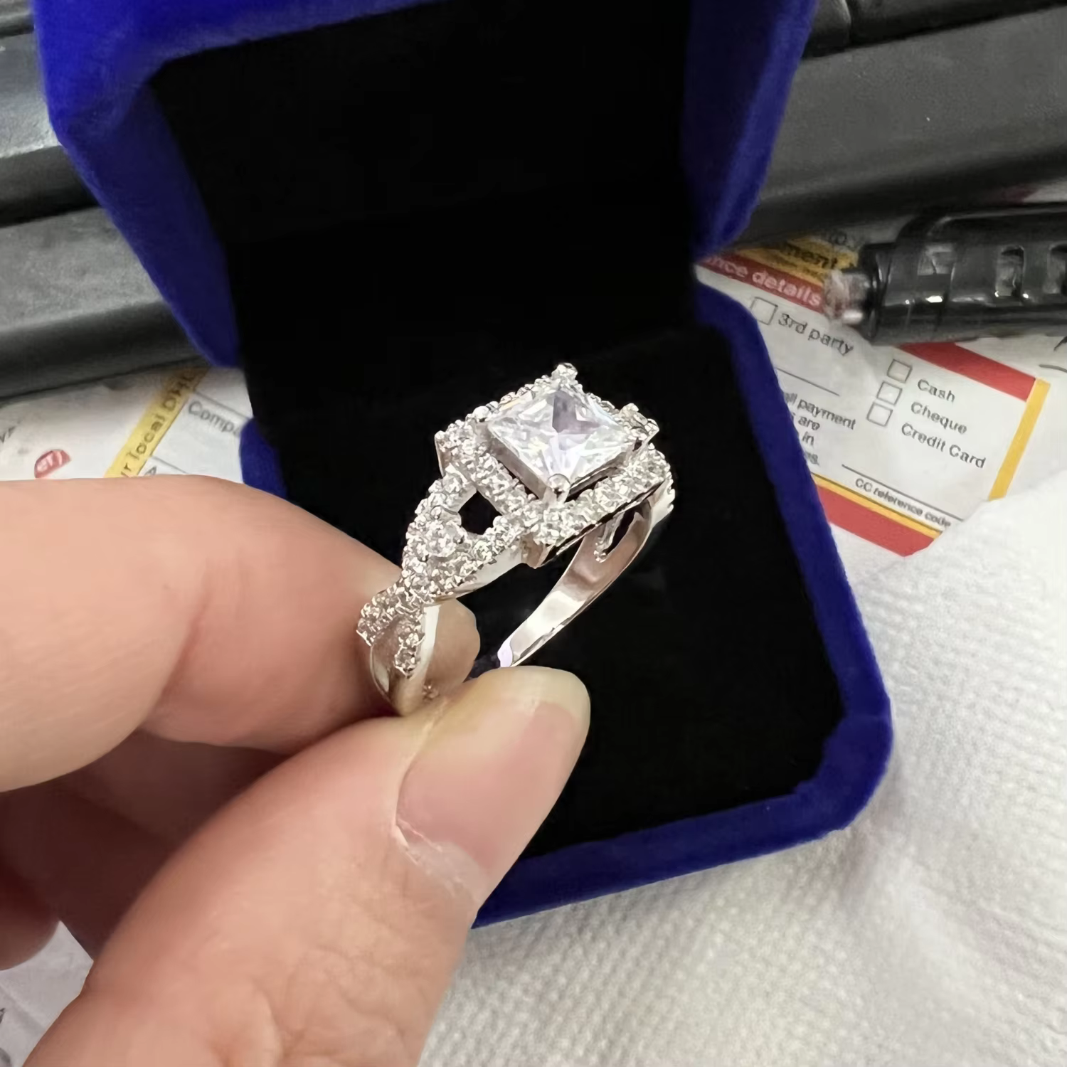 Bague de promesse simple en zircon AAAAA, alliances pour femmes, bijoux de fiançailles et de mariage