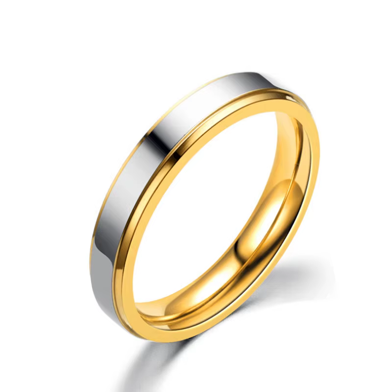 Ramos – bague de mariage en acier inoxydable, Design Simple, pour Couple, 4mm, 6mm de largeur, pour 