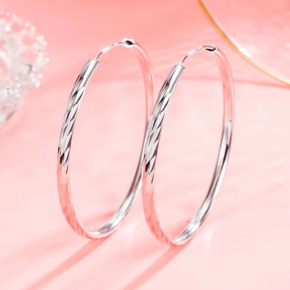 Argent sterling 925 3/4/5/6 CM ​ Boucles d'oreilles en forme de pluie de météores pour femmes, acces