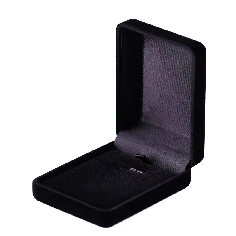 Boîte à pendentif pour collier de mariée, vente en gros, velours de qualité, étui cadeau pour bijoux