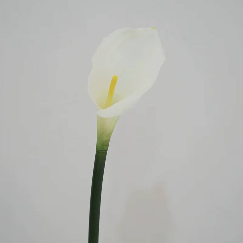 Bouquet de mariée en Latex artificiel, 5 pièces/lot, lys Calla, décor de mariage, Callas au toucher 