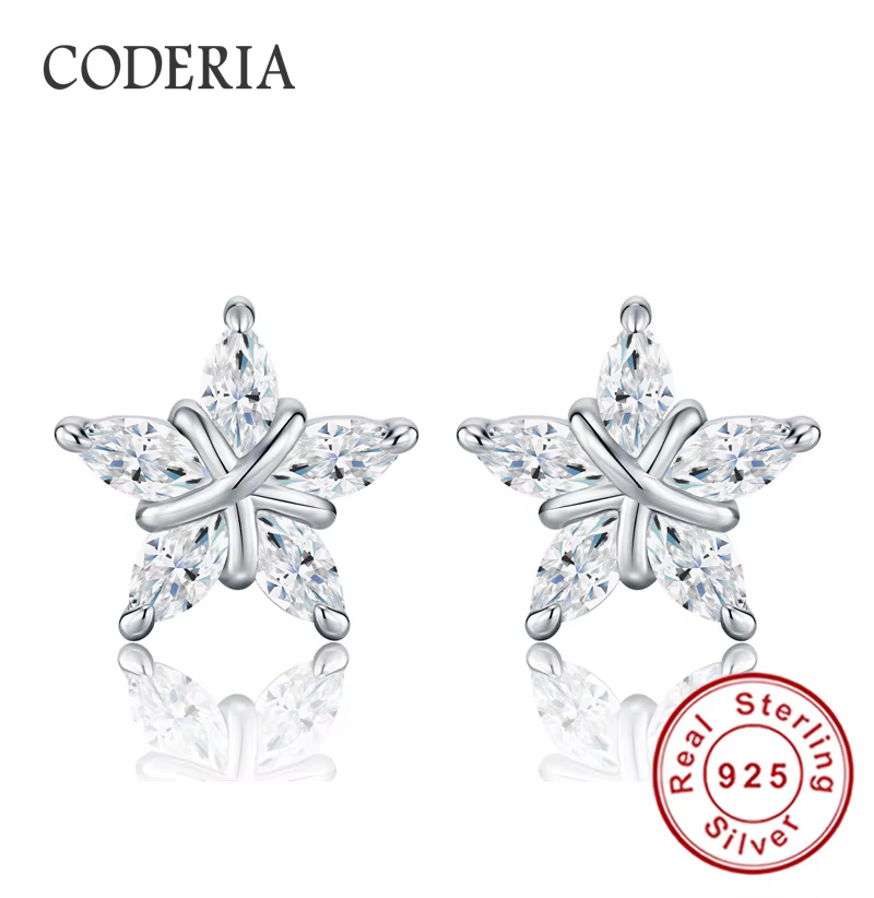 Boucles d'oreilles en moissanite taille marquise certifiées GRA pour femmes. Boucles d'oreilles en d