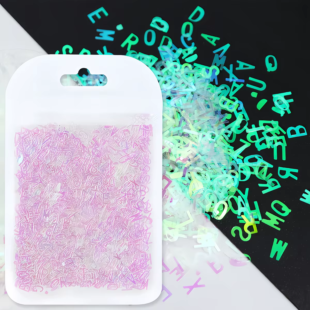 Paillettes holographiques lettres Laser flocons résine paillettes remplisseurs résine époxy rempliss