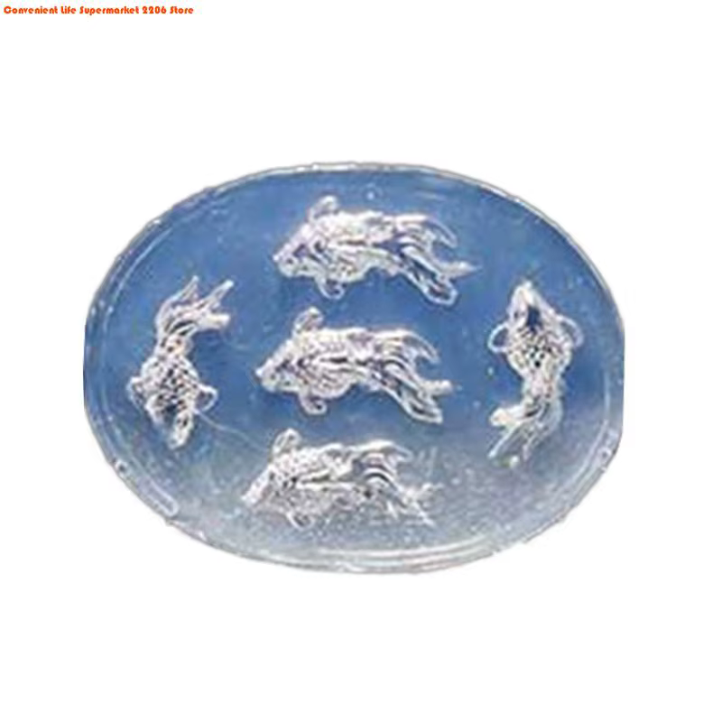 Moules en Silicone pour miroir de collier, ornements de poisson rouge, adaptés à la résine époxy, br