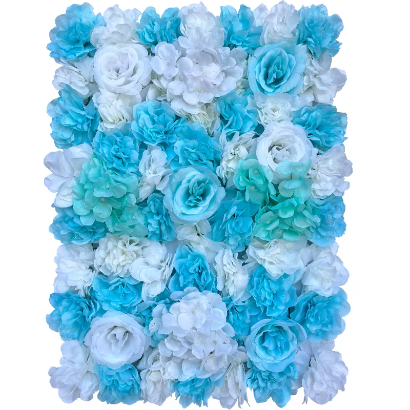 Mur de fleurs romantiques françaises, roses artificielles, mur de fond de mariage, décoration de pay