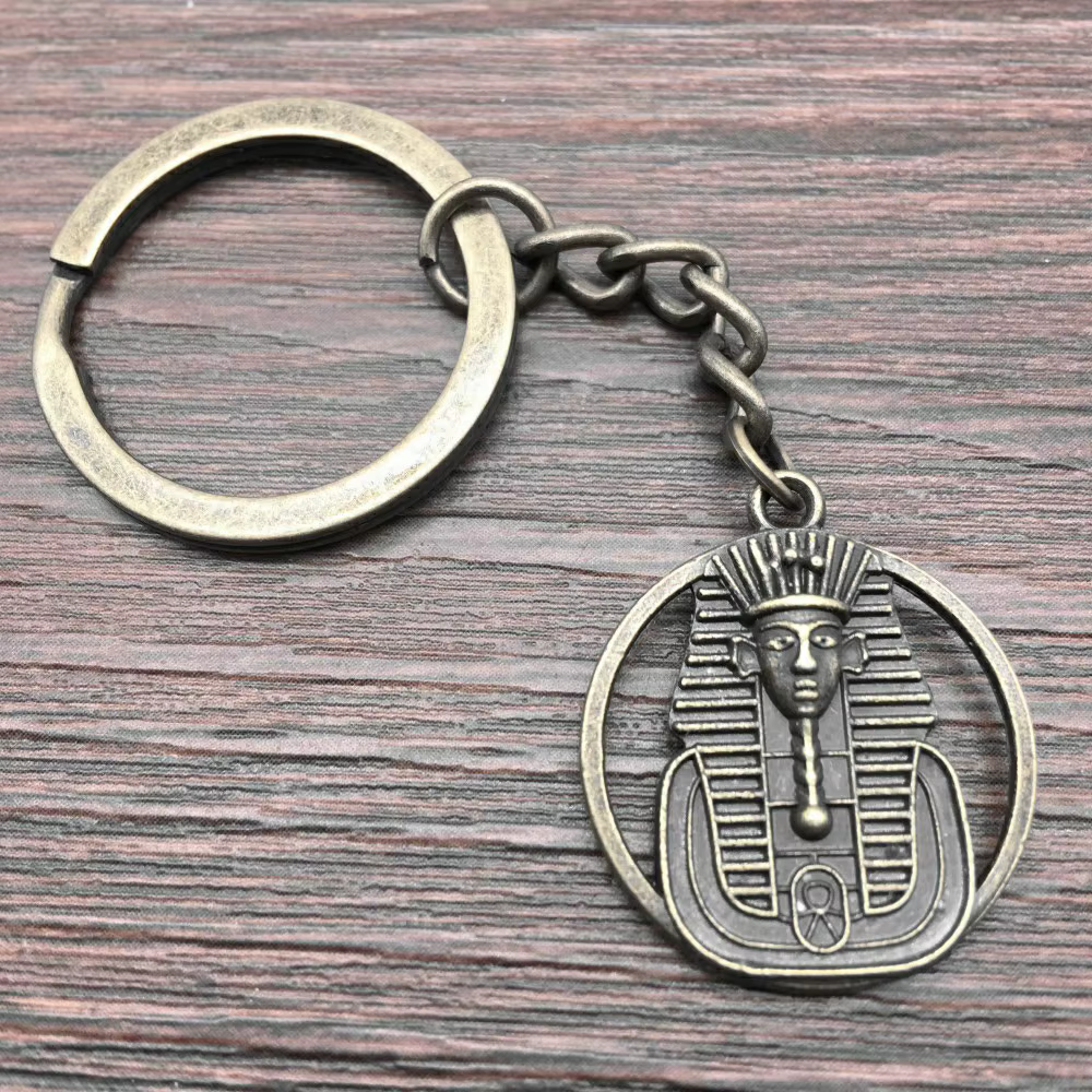 Offre spéciale Nouveau Porte-clés Porte-clés Moto Pharaon Égyptien Clé De Voiture Porte-clés Souveni