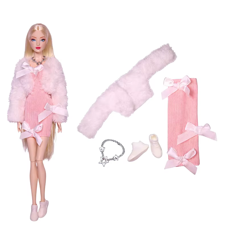 1 ensemble de vêtements pour poupée Barbie, 30cm, 18 pouces, jupe de luxe pour banquet de princesse,