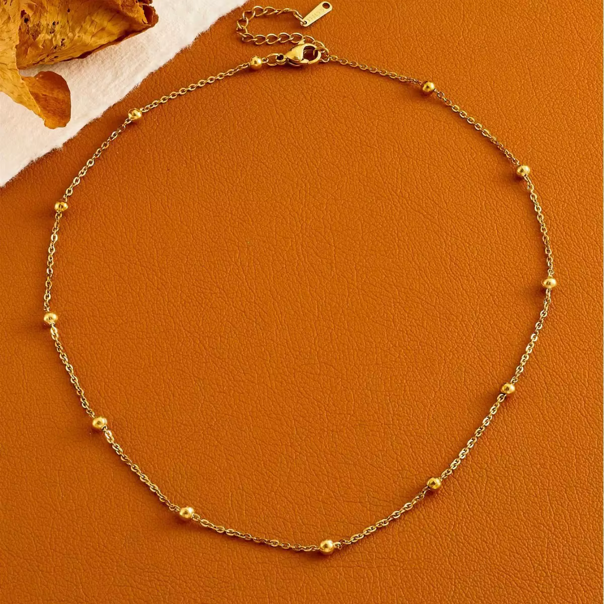 Colliers à nœuds pour femmes en acier inoxydable couleur or/argent, chaîne à maillons, collier ras d