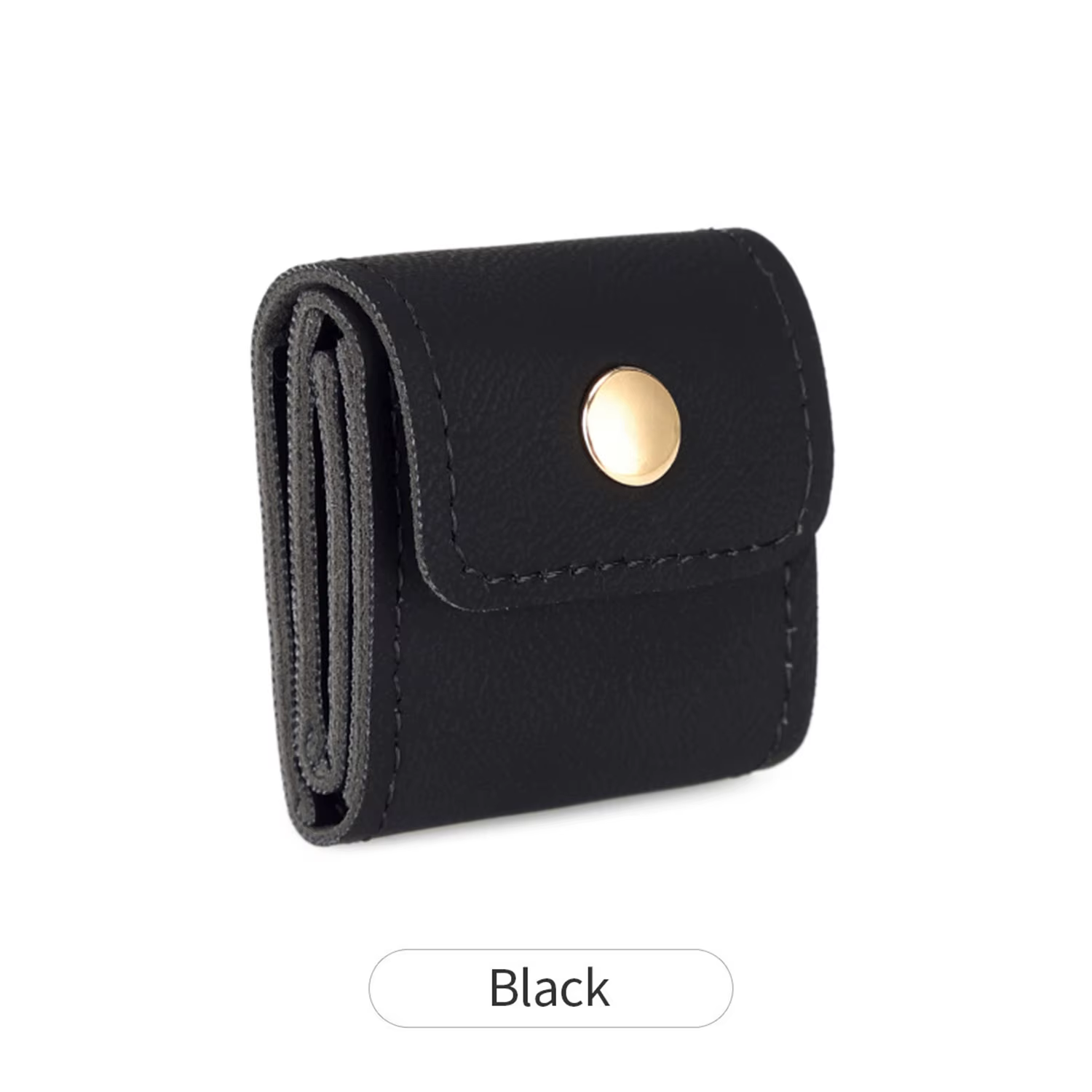 Mini organisateur de bijoux, pochette en rouleau, étui à bijoux de voyage en cuir PU avec plusieurs 