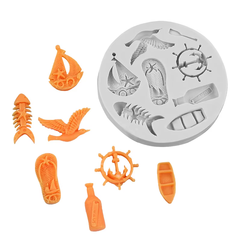 Moule en résine époxy pour bateau, moule en silicone pour bijoux, cristal pour la fabrication artisa