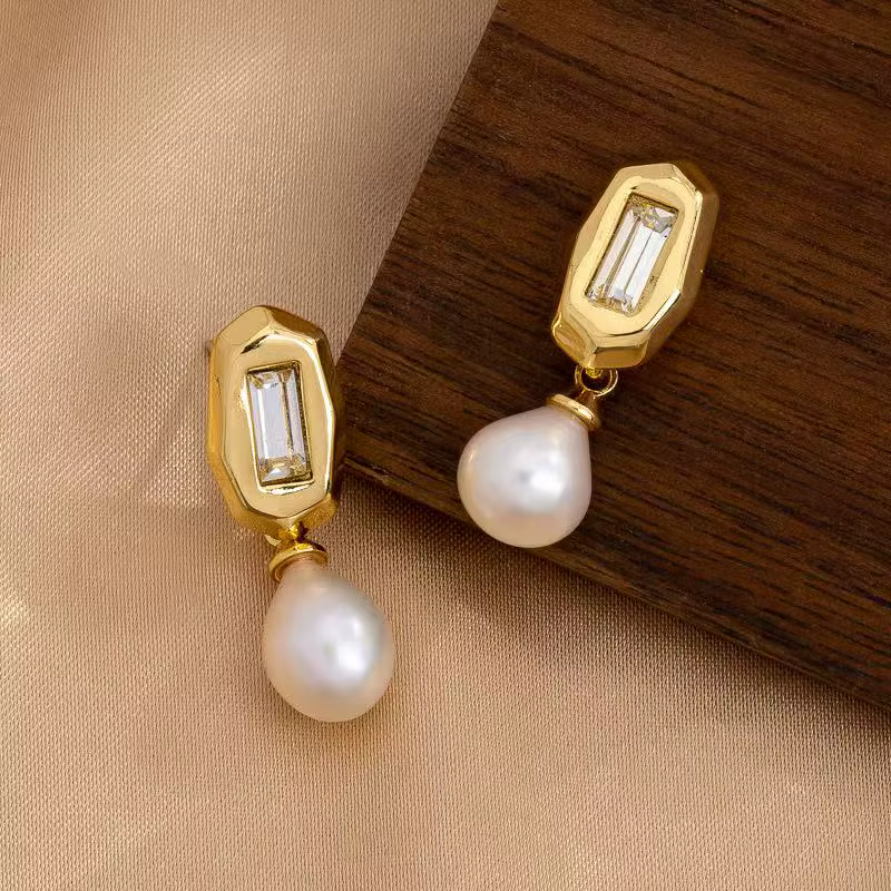 Boucles d'oreilles en pierres précieuses Os multicolores de haute qualité européennes et américaines