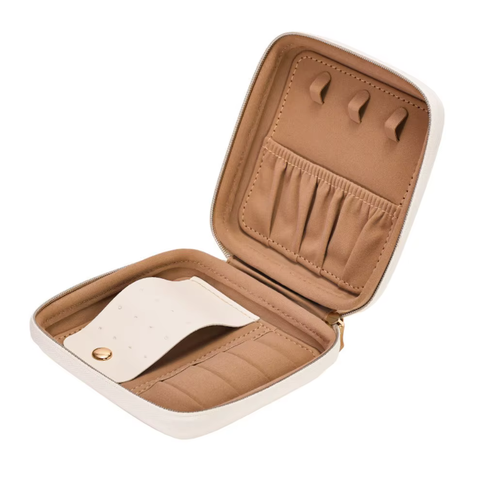 Organisateur de rangement de bibelots en cuir, grande capacité, anti-poussière, mallette de rangemen