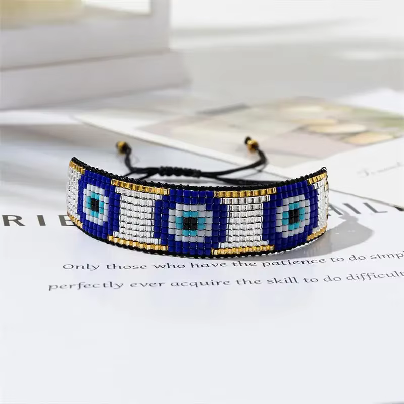 ALIYA bohème mauvais œil Bracelet Pulsera femmes charme Miyuki perle à la main amitié mode bijoux ex