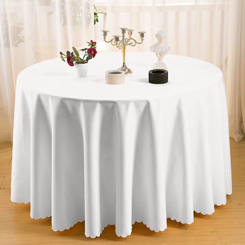 Nappe décorative de mariage et de noël, nappe ronde, couverture de Table à manger, décor de Banquet 