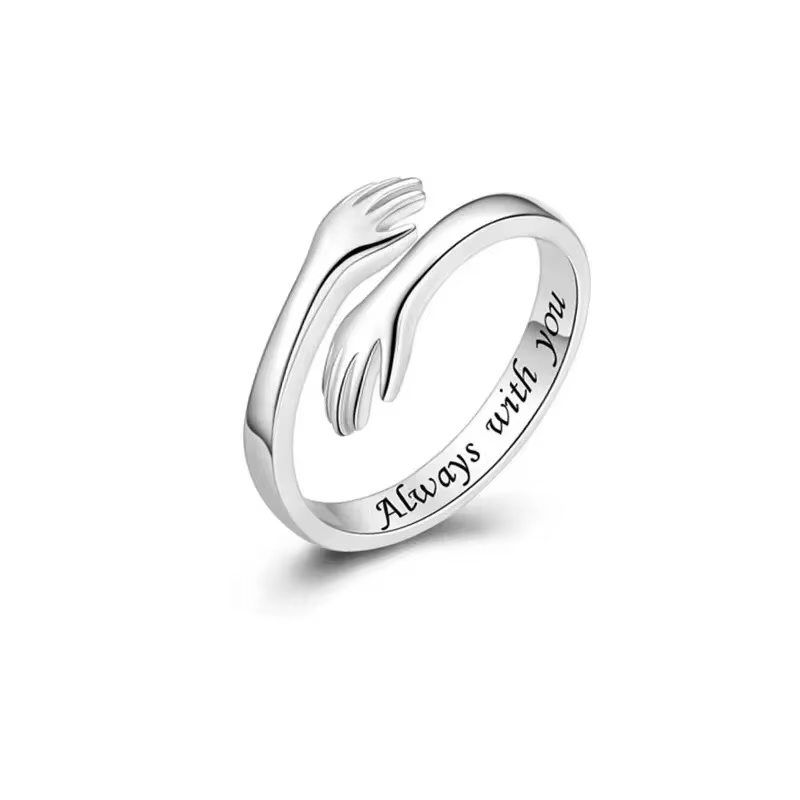 Bague de câlin réglable pour femmes et adolescentes, bijoux cadeaux d'anniversaire pour la fête des 