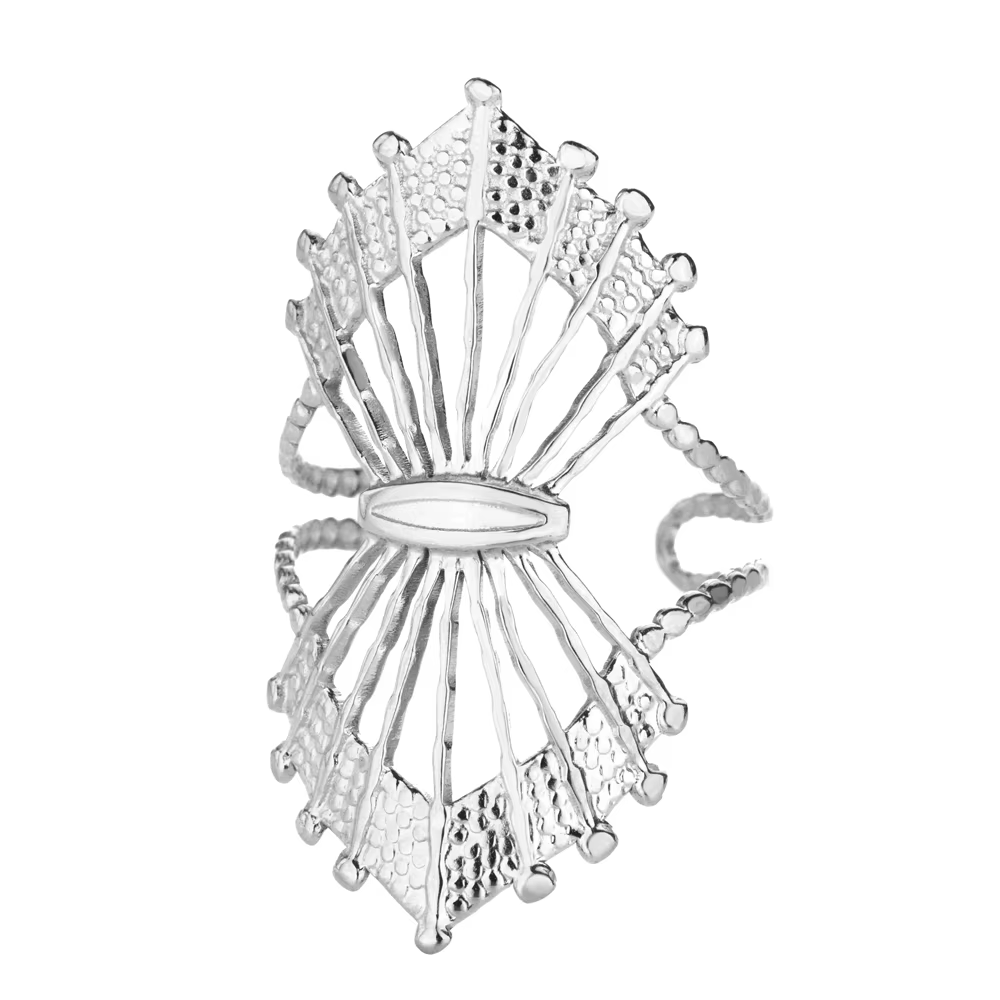 Bagues géométriques pour femmes, en acier inoxydable, couleur or, bague de mariage réglable, esthéti