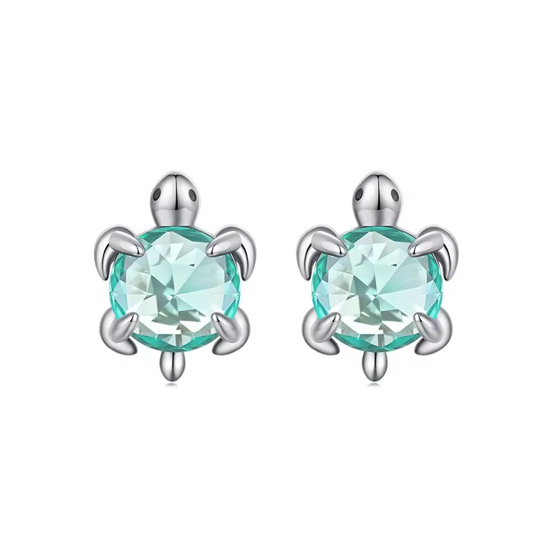 WOSTU – bague tortue originale en argent S925 pour femmes, bague tortue empilable en forme d'animal 