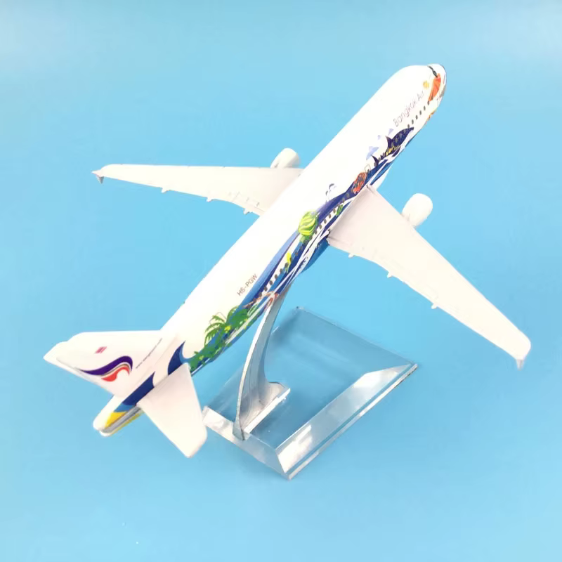 16 cm Airbus 320 A320 voies aériennes modèle d'avion alliage métal thaïlande Thai Bangkok Air Airlin