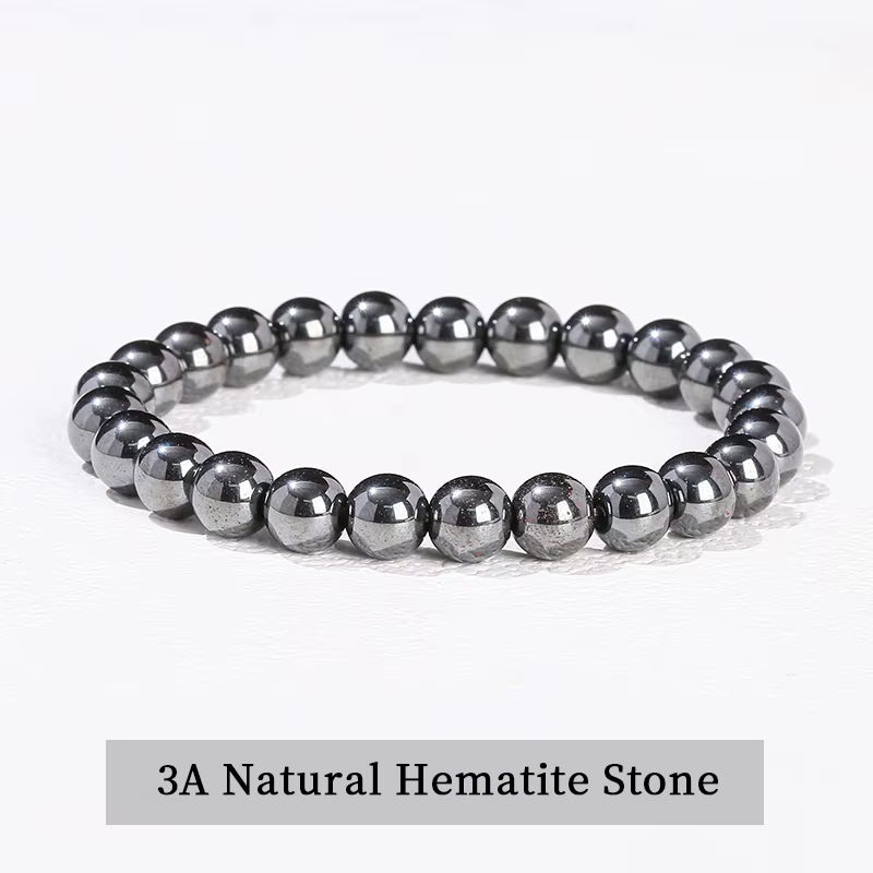 JD 6 8 10mm Bracelet de perles en pierre naturelle obsidienne Fluorite Quartz jaspe perles de guéris