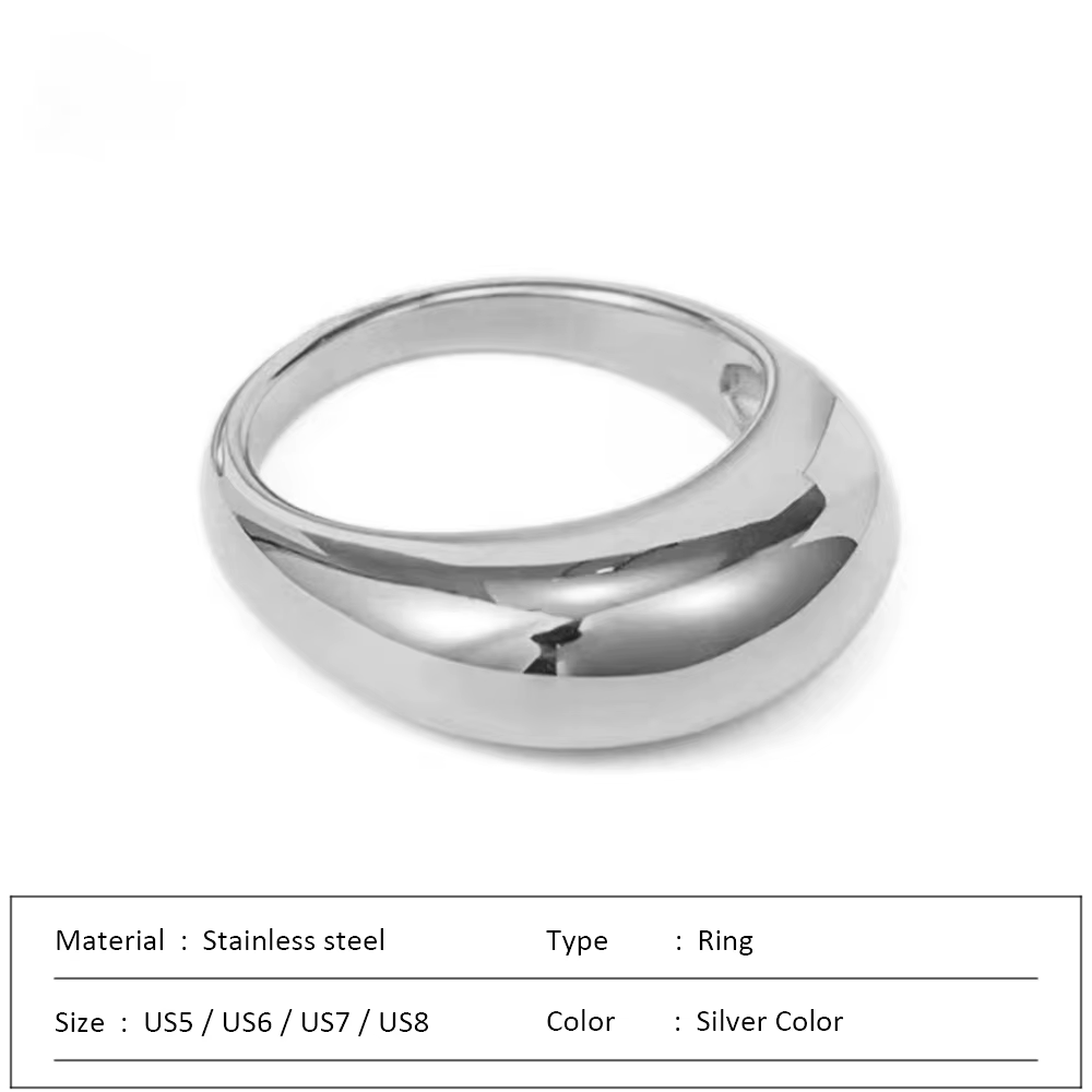 SUNIBI mode Simple en acier inoxydable anneaux pour femmes Arc anneaux bijoux Couple anniversaire gé