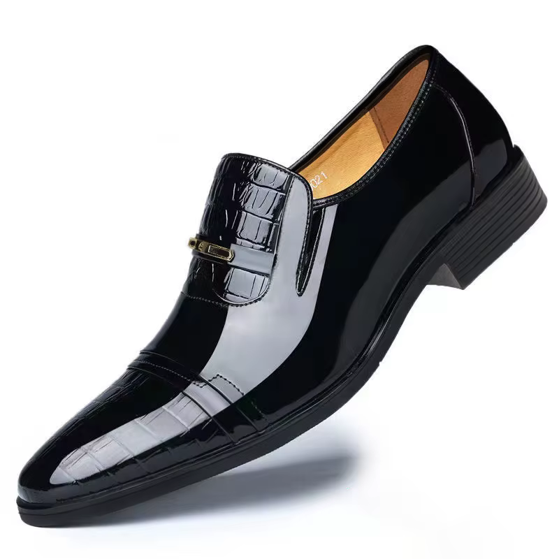 Chaussures Oxford de luxe pour hommes, chaussures de mariage à bout pointu, chaussures habillées cla
