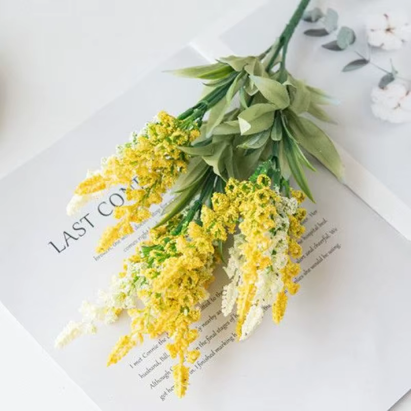 Fleurs artificielles, plante de lavande, couronne de mariage pour la Saint-Valentin, décoration pour