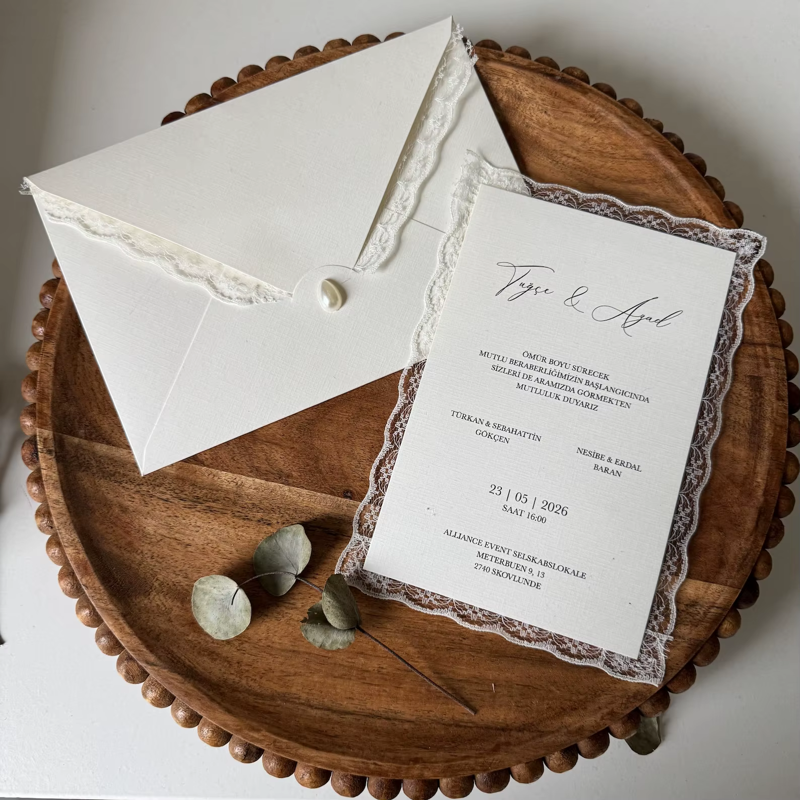 Invitation de mariage en dentelle de luxe, invitation de mariée élégante, cartes d'invitation person