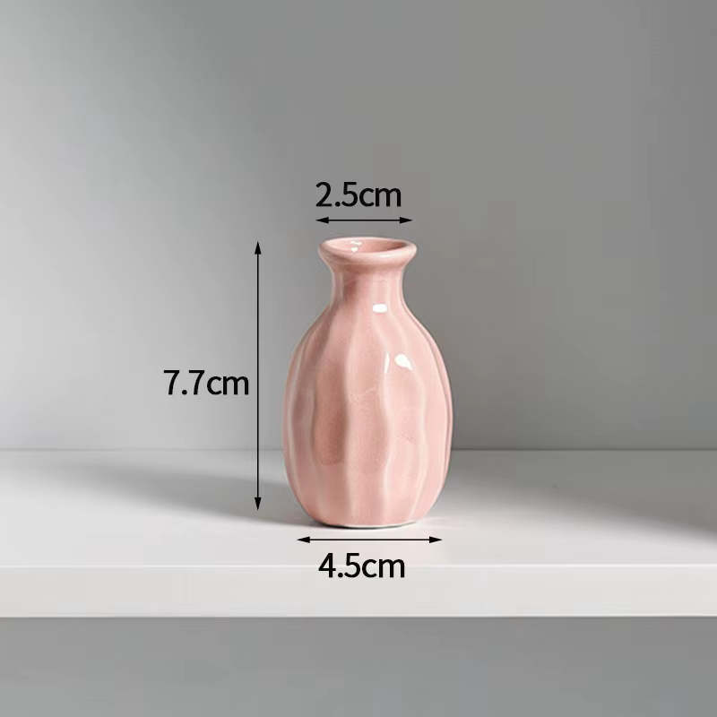 Vase en céramique nordique pour décoration de mariage, vases à fleurs créatifs, artisanat en céramiq