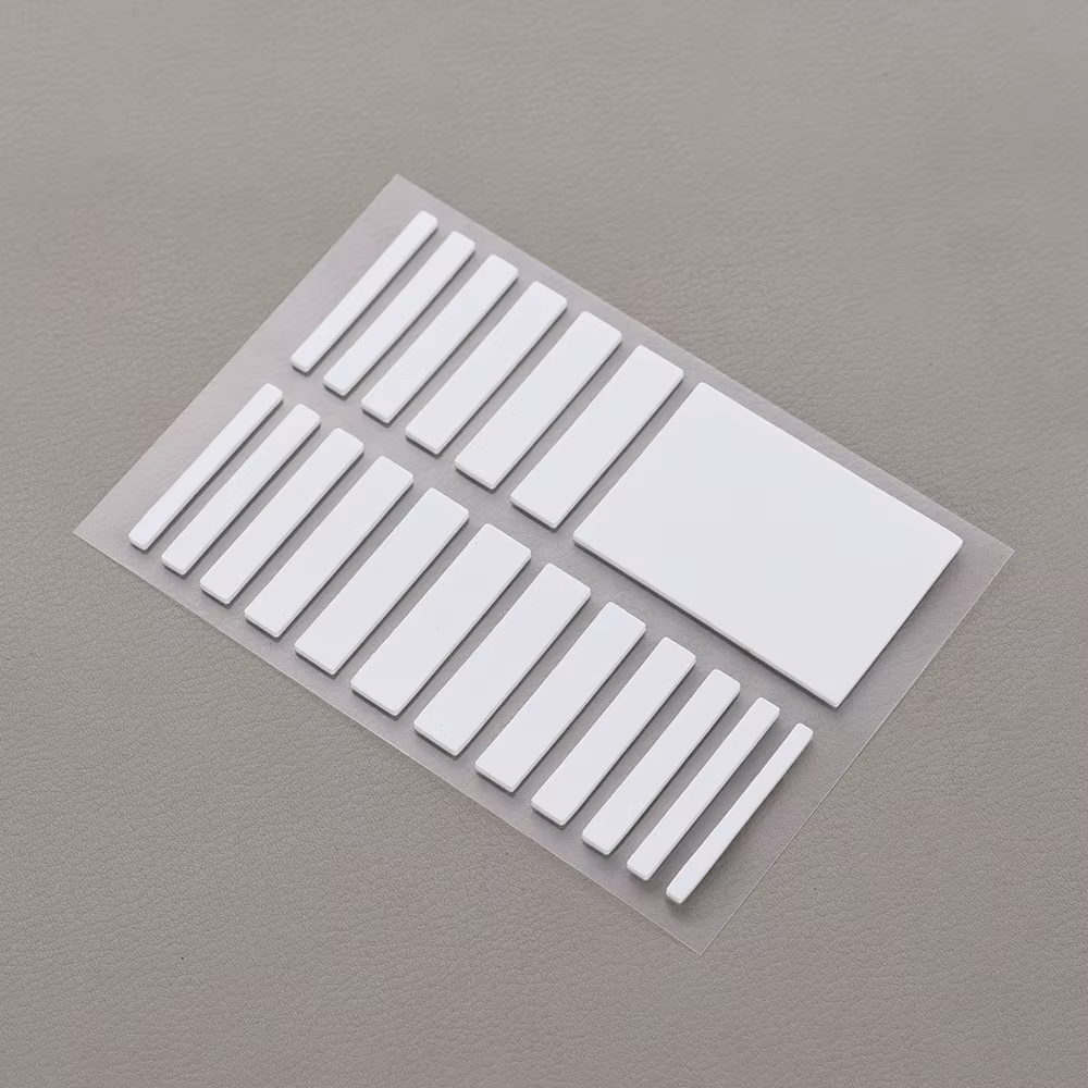 Autocollant Invisible en Silicone réglable de taille de bague, pour bagues amples, Transparent, blan