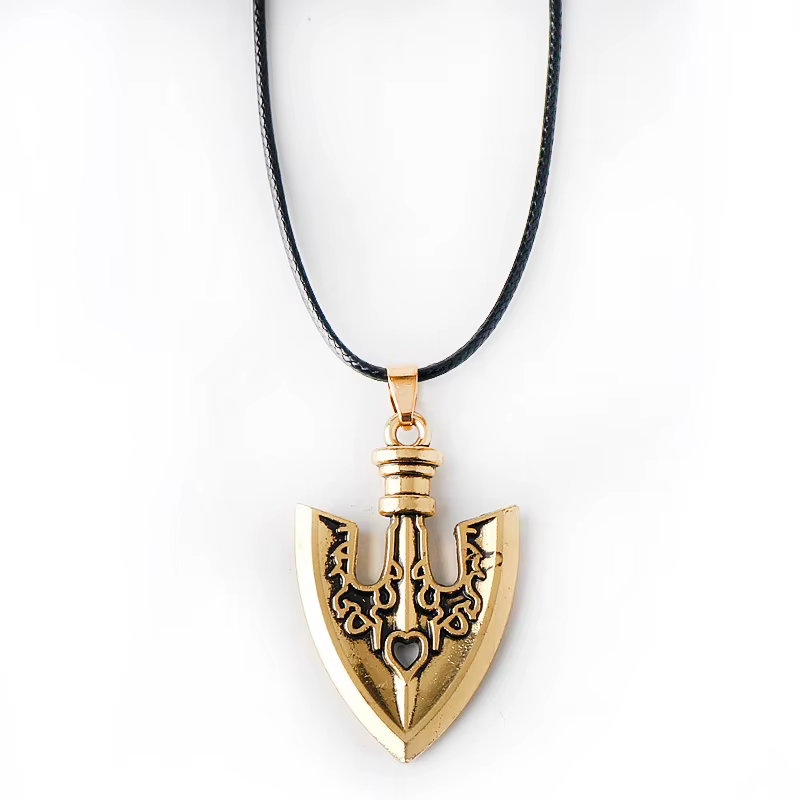 Anime JOJOS BIZARRE ADVENTURE Kujo Jotaro flèche métal doré tour de cou charme cadeaux porte-clés