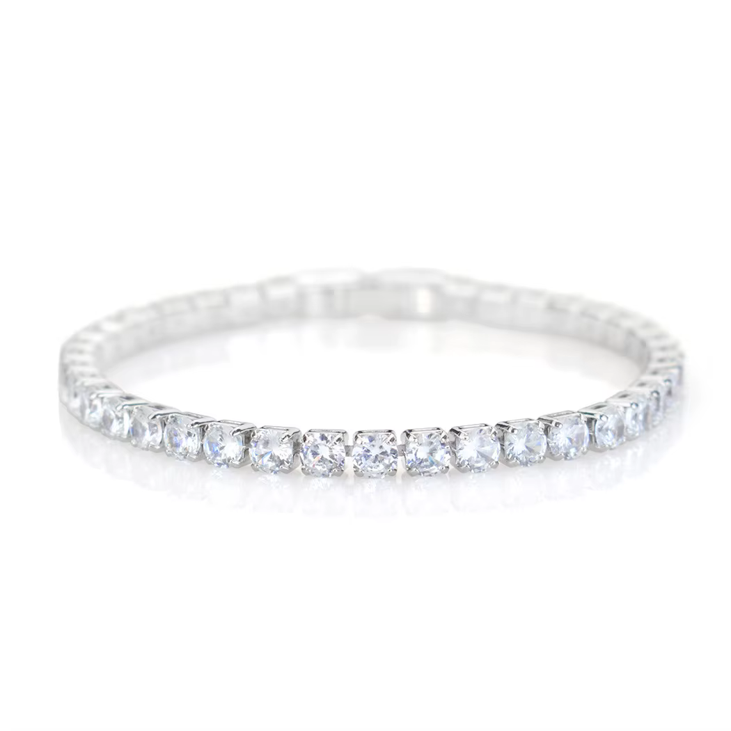 Bracelet de Tennis en Zircon Micro-incrusté de 4mm pour femmes, nouveaux hommes, accessoires de bijo