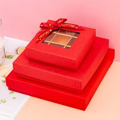 Emballage de boîtes de chocolat avec nœud, boîte-cadeau de strass de mariage, boîte de présentation 