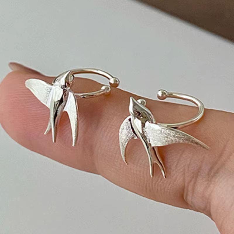 Boucles d'oreilles à Clip en forme d'oiseau pour filles, nouvel arrivage, Animal mignon, Style chino