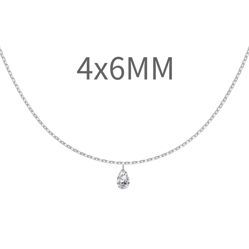 Collier pendentif empilable Smyoue plaqué or 18 carats avec zircon 5A pour femmes et filles, bijoux