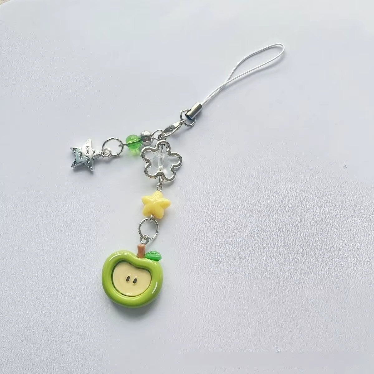 Pendentif fruit pour Apple Airpods iPhone, breloque en cristal de dessin animé Xyun, bracelet, chaîn