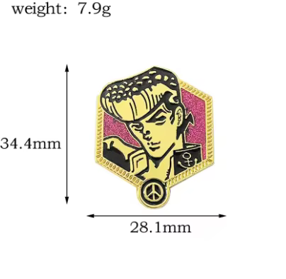 Broches en émail personnalisées de personnages de bandes dessinées, Jojo, animation TV japonaise, ba
